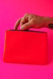 COMME DES GARÇONS SUPER FLUO BLUE / ORANGE ZIP POUCH WALLET