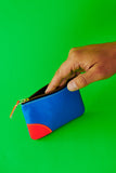 COMME DES GARÇONS SUPER FLUO GREEN / BLUE ZIP POUCH