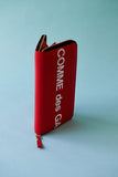 Comme des Garçons Huge Logo Zip Around Wallet (Red)