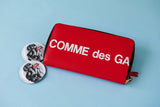 Comme des Garçons Huge Logo Zip Around Wallet (Red)