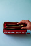 Comme des Garçons Huge Logo Zip Around Wallet (Red)