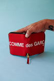 Comme des Garçons Huge Logo Full Zip Small Wallet (Red)