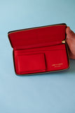 Comme des Garçons Huge Logo Zip Around Travel Wallet (Red)