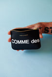 Comme des Garçons Huge Logo Small Zip Pouch Wallet (Black)