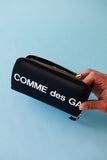 Comme des Garçons Huge Logo Zip Around Wallet (Black)