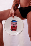 ANDY WARHOL PORCELAIN PLATE -  CAMPBELL - PINK/RED
