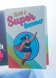 SUPER WOMAN GAY BIRTHDAY CARD BY KWEER CARDS