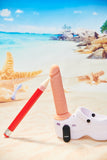 Big Shot Vibrating Silicone Dildo - 9 Inch