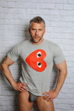 COMME des GARÇONS PLAY GRAY T-SHIRT