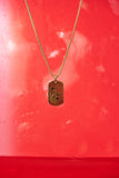 Master of the House Dog Tag Puppy - Shiny Gold