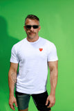 COMME des GARÇONS PLAY RED HEART ON WHITE T-SHIRT