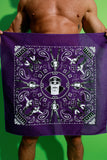 Tom of Finland Bandana by Peachy Kings purple