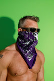 Tom of Finland Bandana by Peachy Kings purple