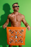 Tom of Finland Bandana by Peachy Kings Orange