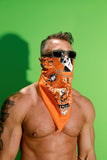 Tom of Finland Bandana by Peachy Kings Orange