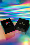 Red Triangle Ring Silver by Jonathan Johnson