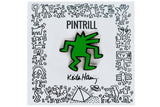 KEITH HARING DANCING DOG PIN - GREEN