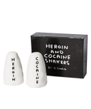 Heroin & Cocaine Salt and Pepper Shakers Third Drawer Down X David Shrigley