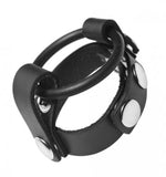 Leather Cock Ring Harness  by Strict Leather