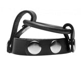 Leather Cock Ring Harness  by Strict Leather