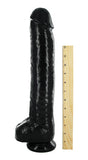 The Destroyer Huge 17 Inch Dildo - Black