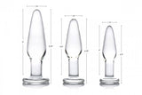 Prisms 3 Piece Glass Anal Plug Kit