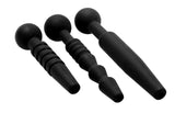 Dark Rods 3 Piece Silicone Penis Plug Set