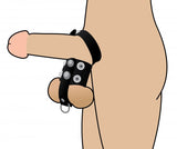 Cock Strap and Ball Stretcher  by Strict Leather