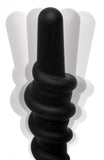 Coiled Silicone Swirl Vibrating Anal Plug with Remote