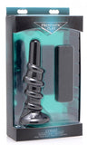 Coiled Silicone Swirl Vibrating Anal Plug with Remote