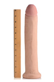 13 Inch Ultra Real Dual Layer Suction Cup dildo w/o Balls by USA Cocks - Light Skin Tone