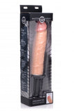 Onslaught 13 Mode XXL Vibrating Giant Dildo Thruster by Master Series - FLESH