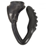 The Duke Cock and Ball Ring with Anal Plug -Pewter