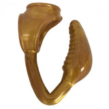 The Earl Cock and Ball Ring with Anal Plug - Gold