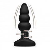 Slim I Rippled Rimming Plug with Remote Control