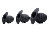 Hive Ass Tunnel Silicone Ribbed Hollow Anal Plug - Medium
