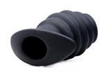 Hive Ass Tunnel Silicone Ribbed Hollow Anal Plug - Large