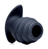 Hive Ass Tunnel Silicone Ribbed Hollow Anal Plug - Small