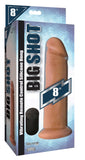 Big Shot Vibrating Silicone Dildo - 8 Inch