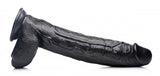 Master Cock Raging Rhino 17 Inch Veiny Dildo - Black