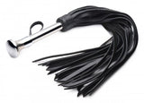 Leather Flogger with Stainless Steel Handle by Strict Leather