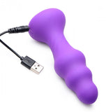 Thump It 7X Slim Ribbed Thumping Silicone Anal Plug