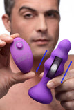 Thump It 7X Slim Ribbed Thumping Silicone Anal Plug