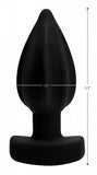 The Assterisk 10X Ribbed Silicone Vibrating Butt Plug