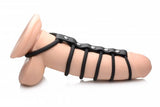 6 Ring Silicone Chastity Device by Strict Leather