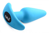 BANG Remote Control 21X Vibrating Silicone Butt Plug - Blue