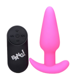 BANG Remote Control 21X Vibrating Silicone Butt Plug - Pink
