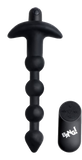 BANG Remote Control Vibrating Silicone Anal Beads - Black