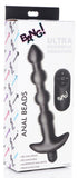 BANG Remote Control Vibrating Silicone Anal Beads - Black