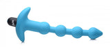 BANG Remote Control Vibrating Silicone Anal Beads - Blue